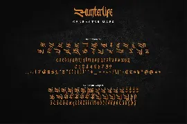 Hunterlife-Blackletter Font