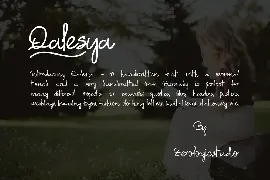 Qalesya Handwritting Font