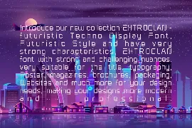 Extroclan Futuristic Techno Font