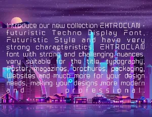 Extroclan Futuristic Techno Font