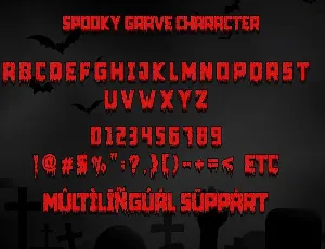 Spooky Grave font