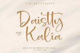 Daistty Kalia Handwritten Font