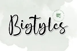 Bigtyles font