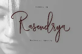 Rasendrya Script font