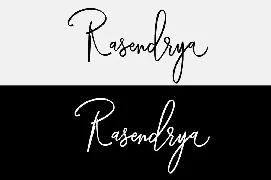 Rasendrya Script font