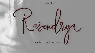 Rasendrya Script font