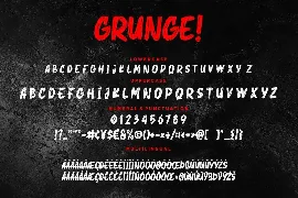 Grunge! Bold Brush Typeface font