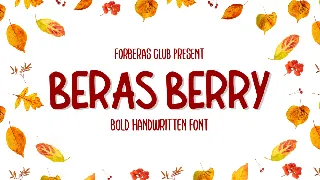 Beras Berry font