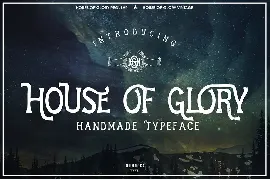 House Of Glory font