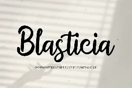 Blasticia font