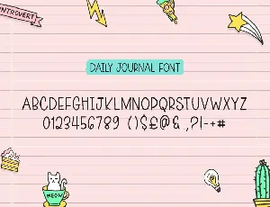 Daily Journal Font