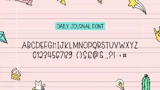 Daily Journal Font