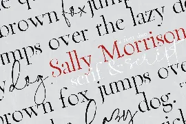 Sally Morrison font