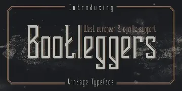 Bootleggers font