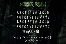 AN Horror Brush - Rough and Creepy typeface font