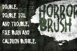 AN Horror Brush - Rough and Creepy typeface font