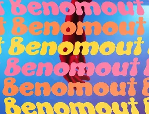 Benomout Grove Retro Display Font