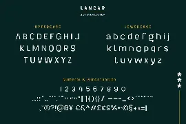 Lancar font