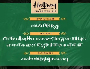 Halliway | Brush Script Font