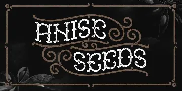 Anise Seeds typeface font