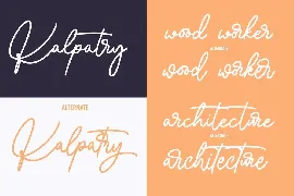 Kalpatry Signature Script Font