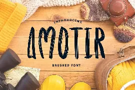 Amotir Bold Brush Display Font