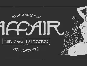 Affair Typeface font