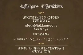 Backbone font