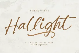 Hallight Elegant Script Font