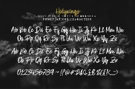 Holywings font