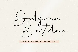 Dalgona Bestolen font