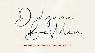 Dalgona Bestolen font