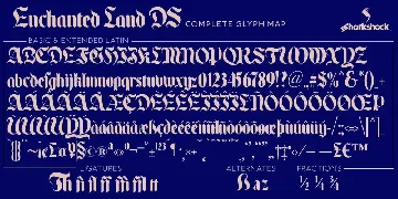 Enchanted Land DS font