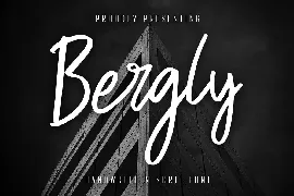 Bergly Handwritten Script font