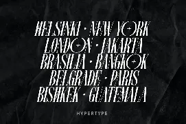 Hypertype font