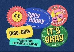 Juicy Rooky font