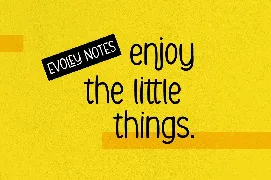 Evoley Notes - Handwritten Font