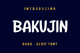 Bakujin Font