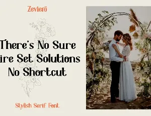 Zeviero - Stylish Serif Font