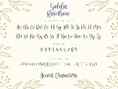 Goldie Rainbow Script Font