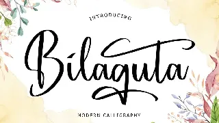 Bilaguta Modern Calligraphy font