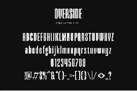 Overside - Modern Condensed Sans font