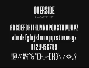 Overside - Modern Condensed Sans font