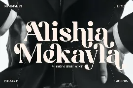 Alishia Mekayla Modern Serif Font