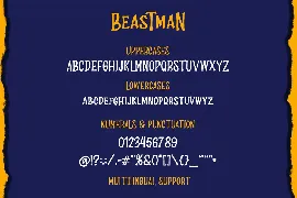 Beastman - Fantasy Horror Font