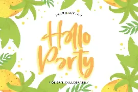 Hello Party Modern Calligraphy font