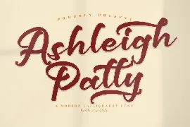 Ashleigh Patty Modern Calligraphy Font