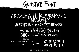 Gonstar font