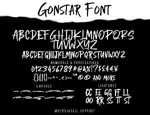 Gonstar font