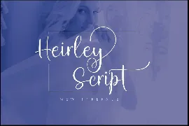 Heirley Script font